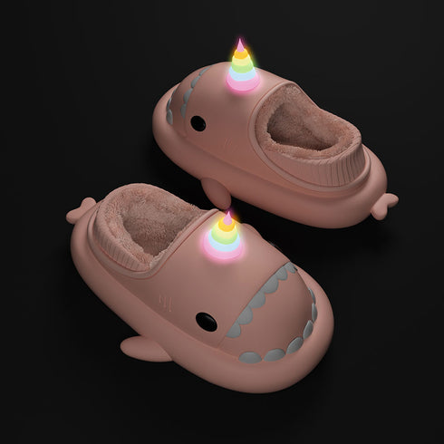 Sharkicks Basic - 冬款, 獨角獸鯊魚拖鞋, 包跟